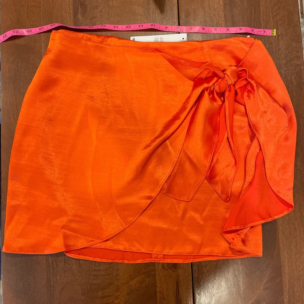 ASOS Design mini skirt tie waist
